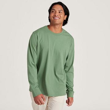 Allbirds Allgood Cotone Long Sleeve Uomo Magliette Verdi | IT4766YU