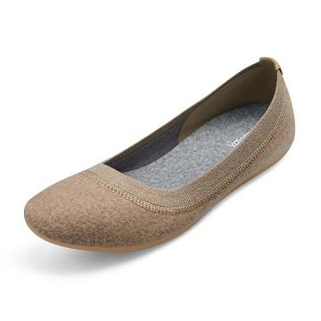 Allbirds Lana Vergine Breezers Donna Ballerine Marroni | IT4375YU