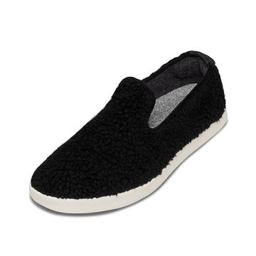 Allbirds Lana Vergine Lounger Fluffs Uomo Scarpe Slip On Beige Nere | IT4966YU