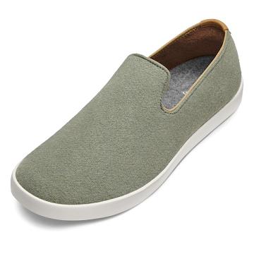 Allbirds Lana Vergine Loungers Uomo Scarpe Slip On Verdi | IT4959DN