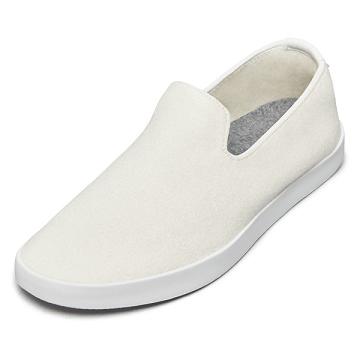 Allbirds Lana Vergine Loungers Uomo Scarpe Slip On Bianche | IT4962PQ