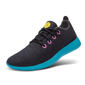 Allbirds Lana Vergine Runner Uomo Scarpe Da Ginnastica Blu Nere | IT4996QZ