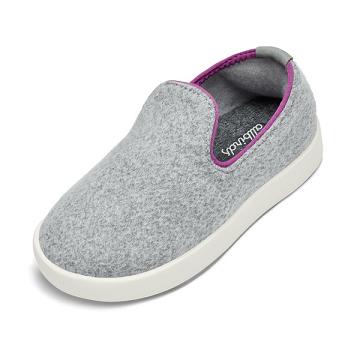 Allbirds Smallbirds Lana Vergine Loungers Bambino Scarpe Slip On Argento | IT4182JJ