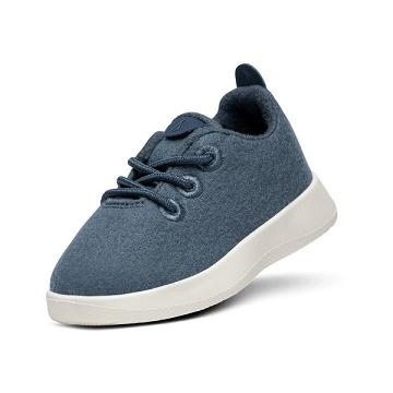 Allbirds Smallbirds Lana Vergine Runner Bambino Scarpe Da Ginnastica Blu | IT4194YU